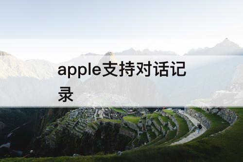 apple支持对话记录