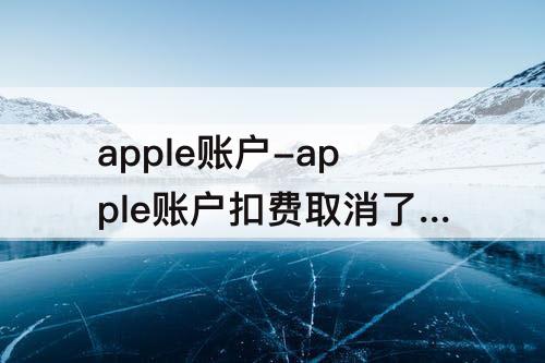 apple账户-apple账户扣费取消了怎么打开