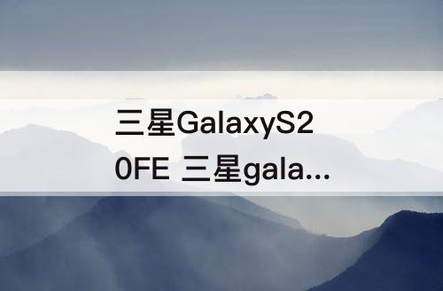 三星GalaxyS20FE 三星galaxyS20FEG780F