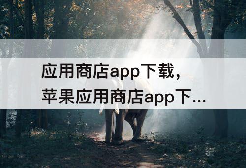 应用商店app下载，苹果应用商店app下载安装不了