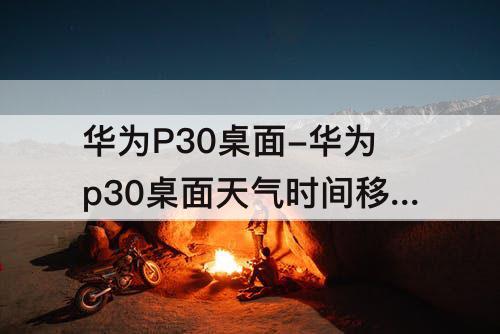 华为P30桌面-华为p30桌面天气时间移除了后怎么调出来