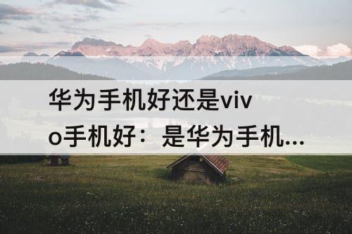 华为手机好还是vivo手机好：是华为手机好还是vivo手机好