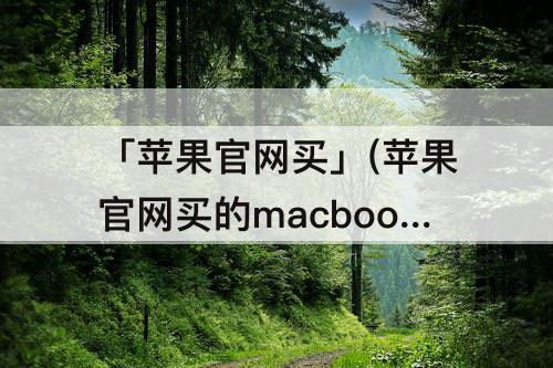 「苹果官网买」(苹果官网买的macbookpro可以退吗)