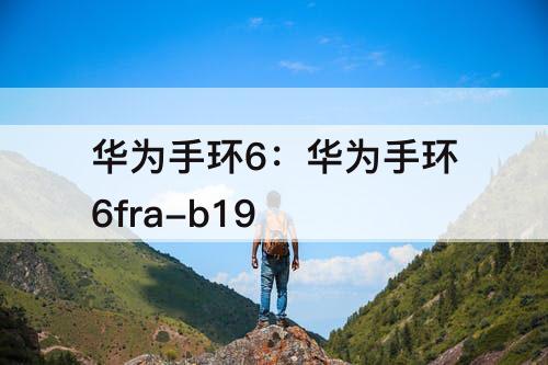 华为手环6：华为手环6fra-b19