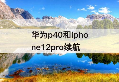 华为p40和iphone12pro续航