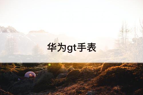 华为gt手表