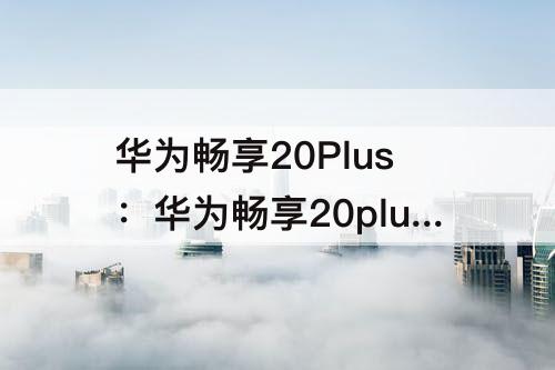 华为畅享20Plus：华为畅享20plus手机配置