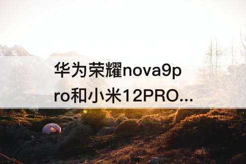 华为荣耀nova9pro和小米12PRO哪个好